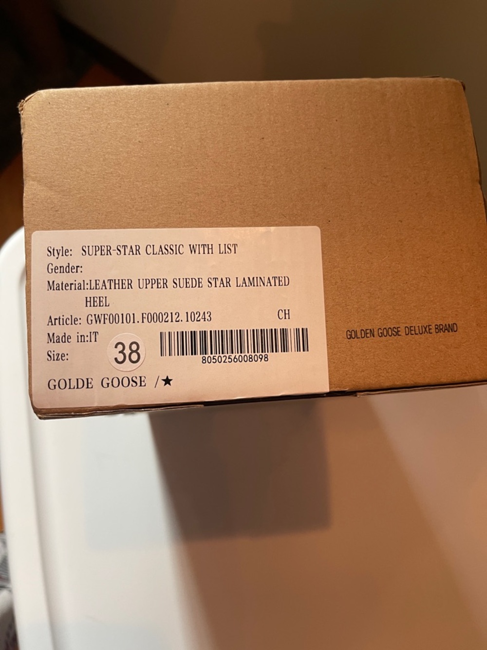 Golden star sneaker with Black Branded Dust Bag - Picture 9 of 9